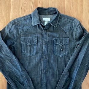 Denim western button shirt . Mens medium Diesel . Lightly worn . Blue denim